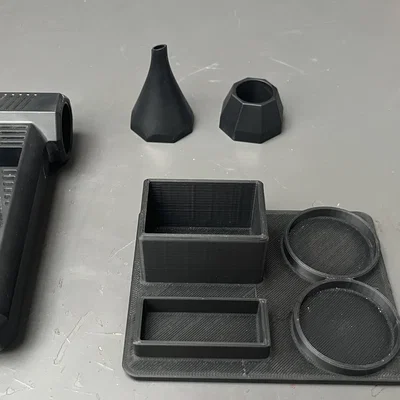 Đế để quạt cầm tay mini và phụ kiện in 3D siêu gọn gàng
