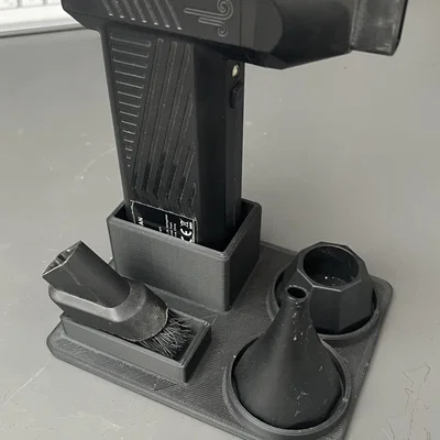 Đế để quạt cầm tay mini và phụ kiện in 3D siêu gọn gàng