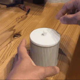 Hộp Đựng Tăm Bông Nắp Đóng Chậm (Slow Closing Cotton Swab Holder)
