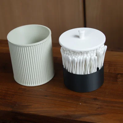 Hộp Đựng Tăm Bông Nắp Đóng Chậm (Slow Closing Cotton Swab Holder)