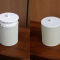 Hộp Đựng Tăm Bông Nắp Đóng Chậm (Slow Closing Cotton Swab Holder) - Thumbnail 4