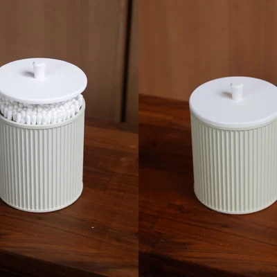Hộp Đựng Tăm Bông Nắp Đóng Chậm (Slow Closing Cotton Swab Holder)