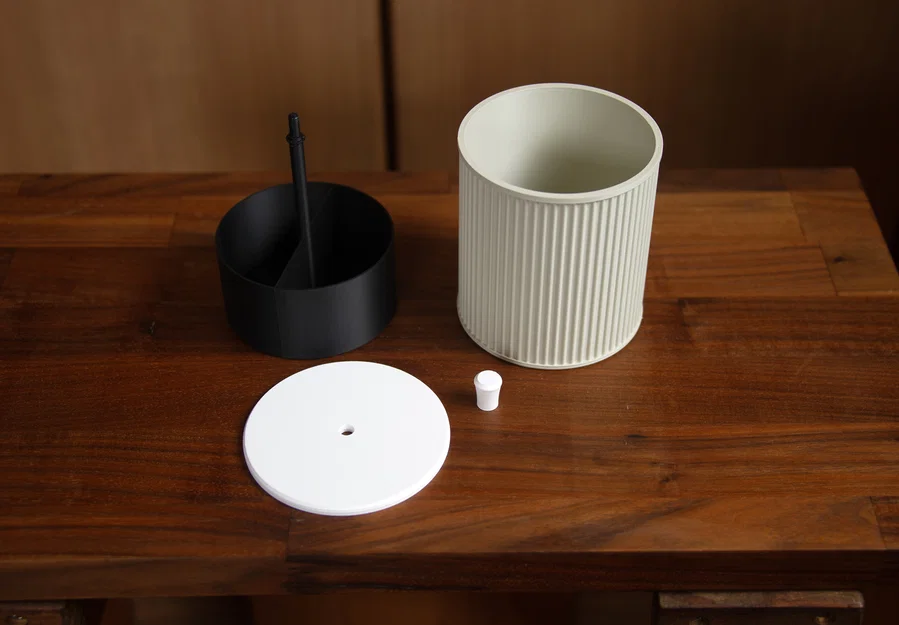 Hộp Đựng Tăm Bông Nắp Đóng Chậm (Slow Closing Cotton Swab Holder) - Image 7