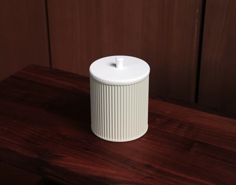Hộp Đựng Tăm Bông Nắp Đóng Chậm (Slow Closing Cotton Swab Holder) - Image 8