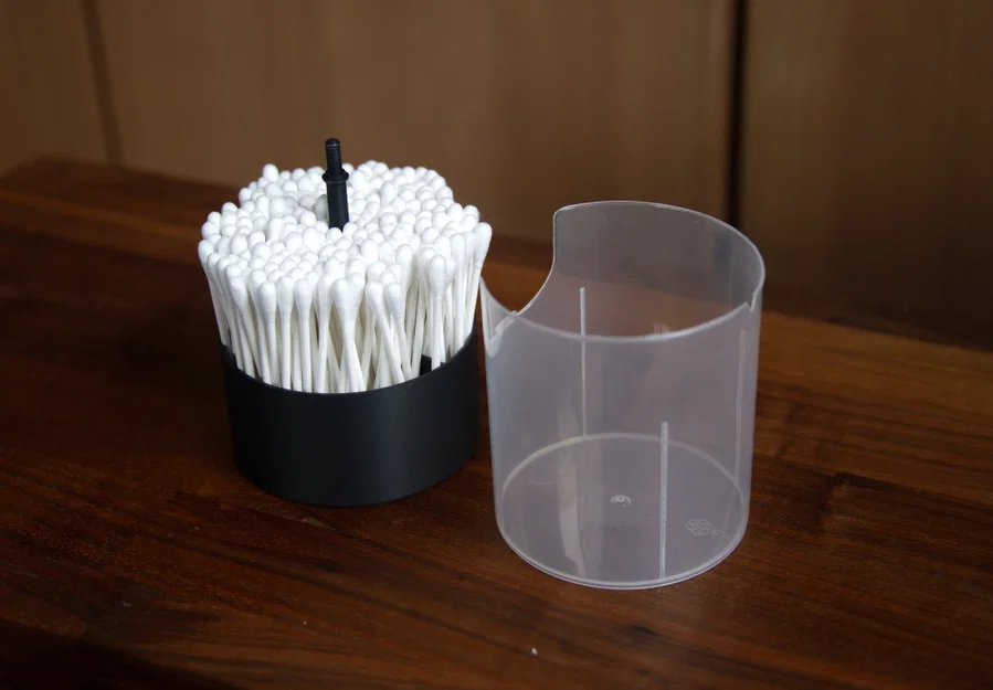 Hộp Đựng Tăm Bông Nắp Đóng Chậm (Slow Closing Cotton Swab Holder) - Image 9
