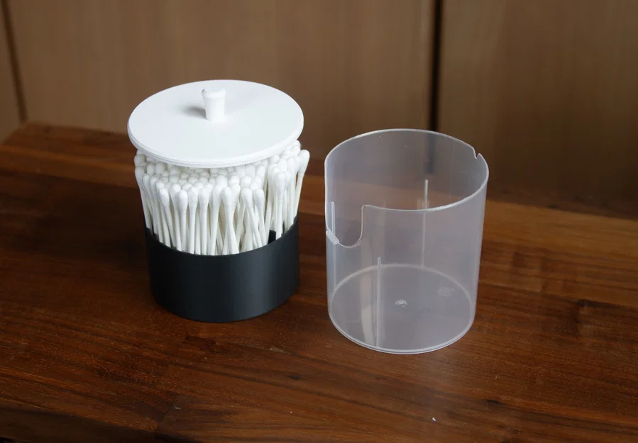 Hộp Đựng Tăm Bông Nắp Đóng Chậm (Slow Closing Cotton Swab Holder) - Image 10