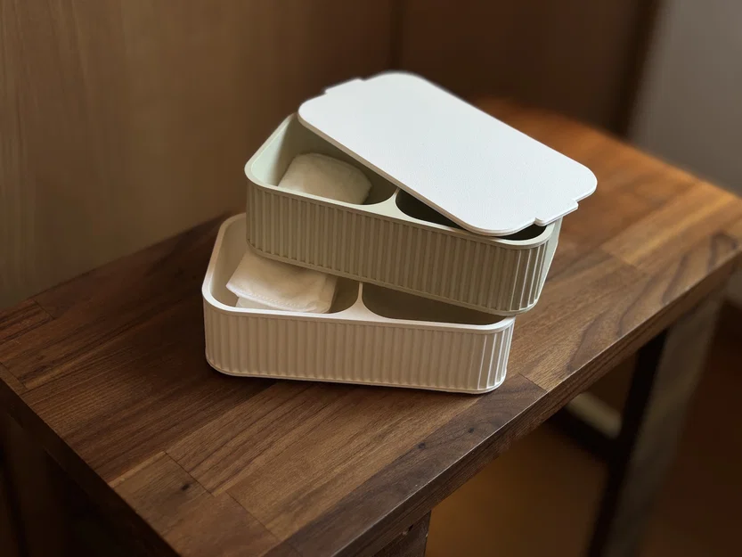 Khay Xếp Chồng 2 Ngăn (2-Compartment Stackable Tray) - Image 6