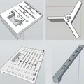Bộ dụng cụ hỗ trợ khoan, lắp bản lề và tay nắm nội thất (Furniture tools) - Thumbnail 1
