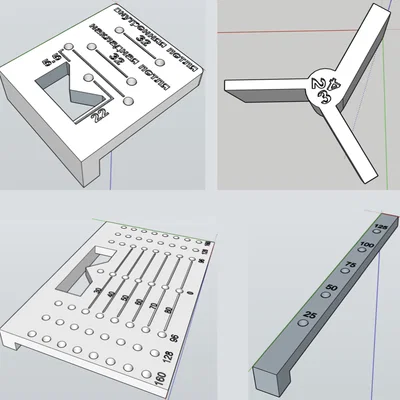 Bộ dụng cụ hỗ trợ khoan, lắp bản lề và tay nắm nội thất (Furniture tools)