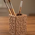 Hộp đựng bút họa tiết chạm khắc hoa văn cổ điển in 3D - Thumbnail 1