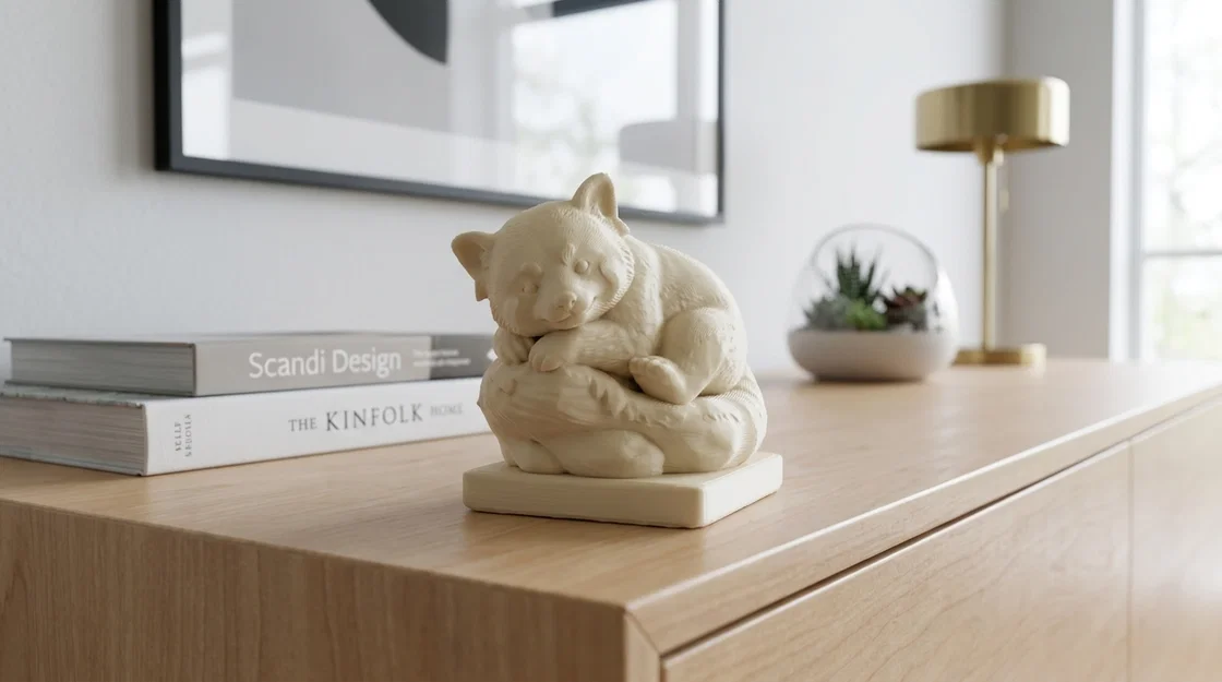 Mô hình chú gấu nhỏ đang ngủ xinh xắn - File in 3D - Image 2