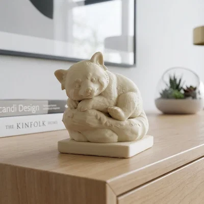 Mô hình chú gấu nhỏ đang ngủ xinh xắn - File in 3D