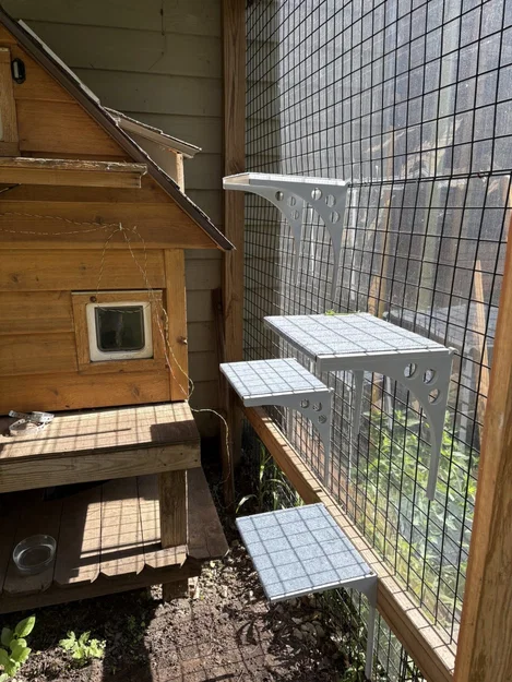 Kệ treo 3D cho chuồng mèo (Catio) – Thiết kế leo trèo thông minh - Image 3