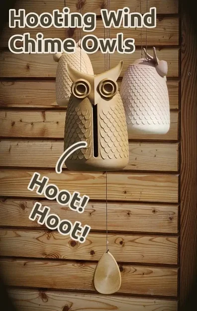 Chuông gió Cú kêu “Hooting Owl Wind Chime” - Image 1