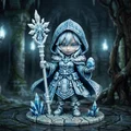 Frostveil – Nữ Pháp Sư Băng Chibi 70mm Fantasy - Thumbnail 2
