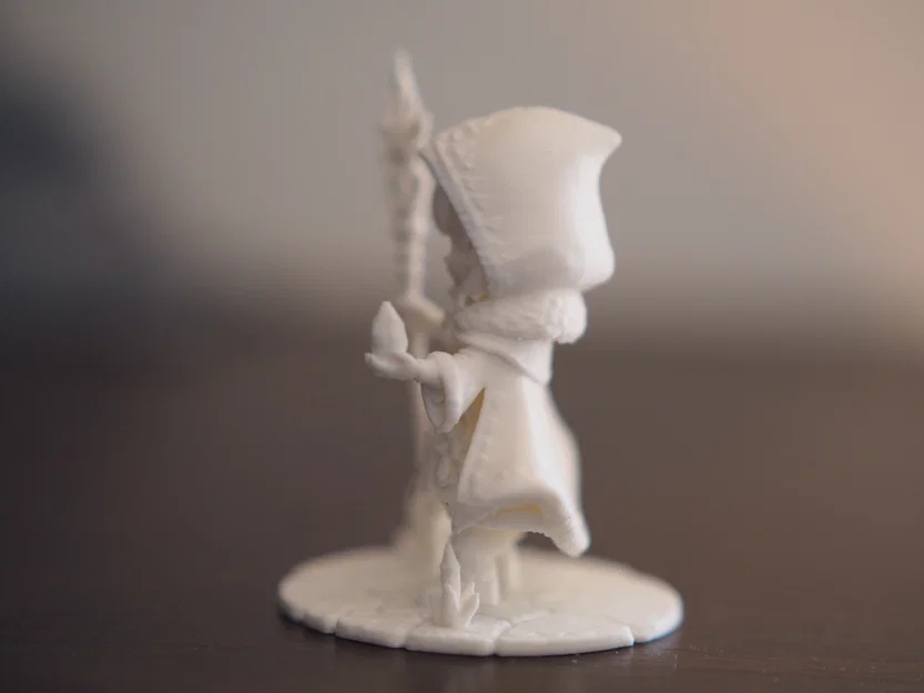 Frostveil – Nữ Pháp Sư Băng Chibi 70mm Fantasy - Image 3