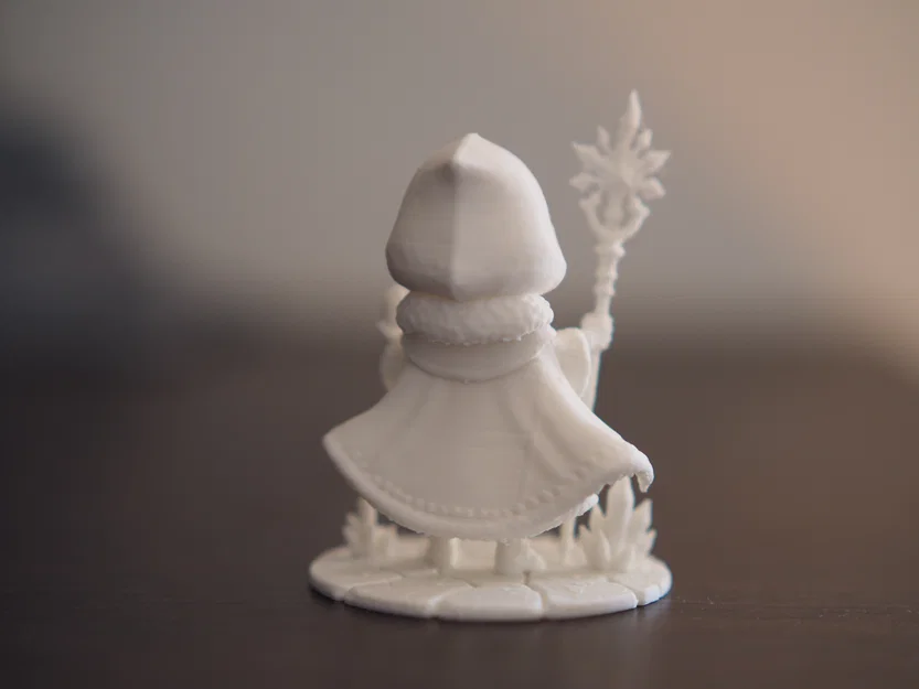 Frostveil – Nữ Pháp Sư Băng Chibi 70mm Fantasy - Image 4