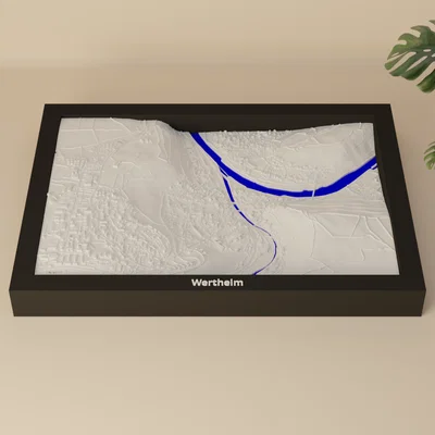 Wertheim, Đức - Mô hình thu nhỏ 3D địa hình