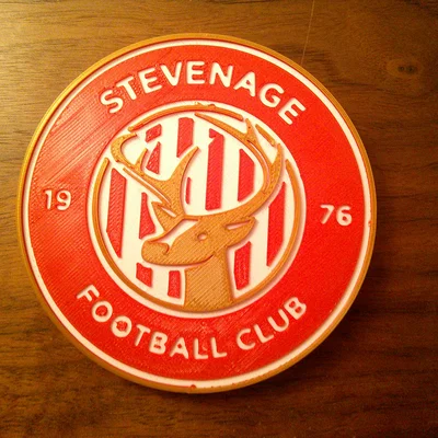 Mô hình logo Stevenage F.C. 3D tuyệt đẹp để in ấn trang trí