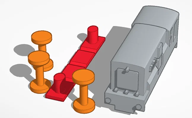 Mô hình tàu hỏa BR class 08 (Dodge) - Tự in 3D dễ dàng - Image 1