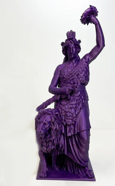 Mô hình 3D bức tượng Bavaria (Statue of Bavaria) nghệ thuật - Image 1