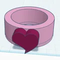 Vòng tay và nhẫn hình trái tim dễ thương - Mẫu in 3D độc đáo - Thumbnail 1