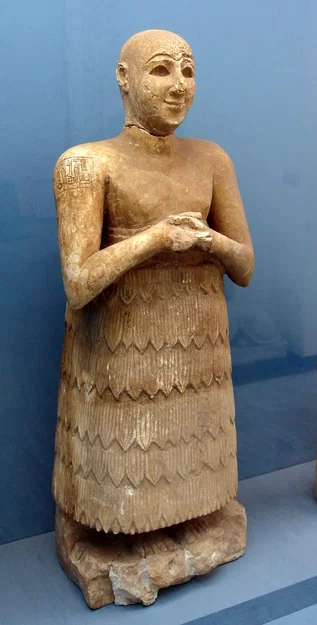 Mô hình in 3D tượng vua cổ đại Sumerian Lugal Dalu tinh xảo - Image 1