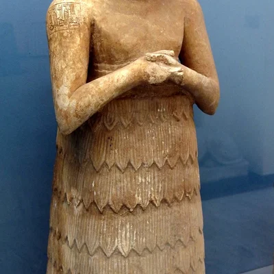 Mô hình in 3D tượng vua cổ đại Sumerian Lugal Dalu tinh xảo