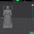 Mô hình in 3D tượng vua cổ đại Sumerian Lugal Dalu tinh xảo - Thumbnail 2