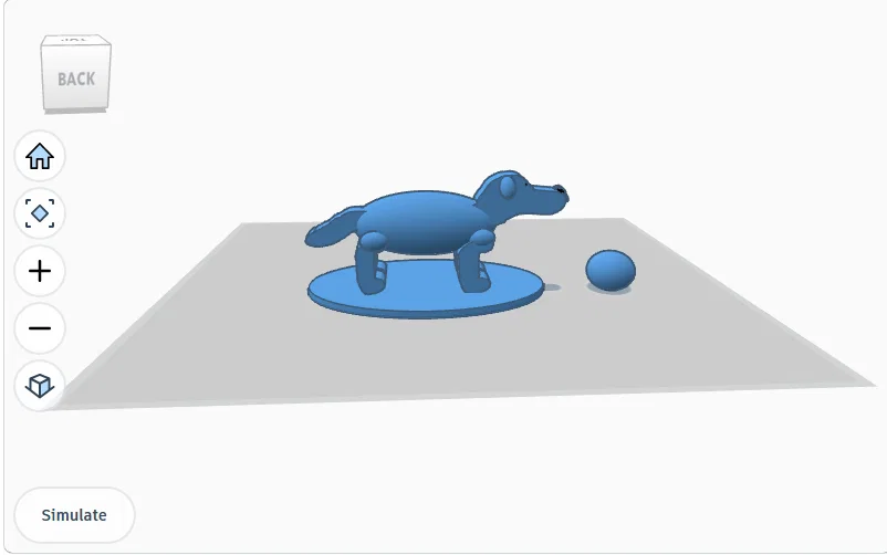 Mô hình chú chó 3D dễ thương thiết kế từ Tinkercad - Image 2