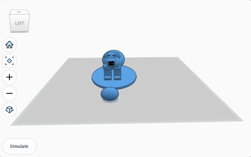 Mô hình chú chó 3D dễ thương thiết kế từ Tinkercad - Image 3