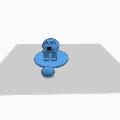 Mô hình chú chó 3D dễ thương thiết kế từ Tinkercad
