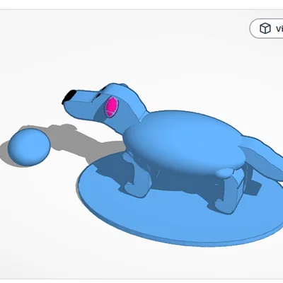 Mô hình chú chó 3D dễ thương thiết kế từ Tinkercad
