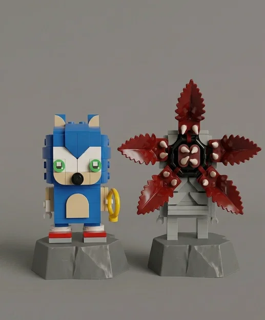 Bệ trưng bày phong cách đá cho Lego BrickHeadz - Image 1