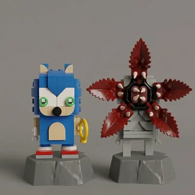 Bệ trưng bày phong cách đá cho Lego BrickHeadz