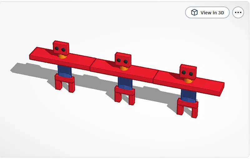 Mô hình 3 chú Robot T-posing vui nhộn - File in 3D độc đáo - Image 1