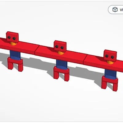 Mô hình 3 chú Robot T-posing vui nhộn - File in 3D độc đáo