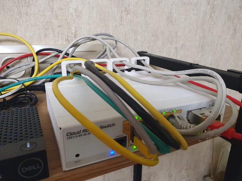 Thanh Kẹp Dây Cáp Gọn Gàng Cho Mikrotik CRS112 - Image 2