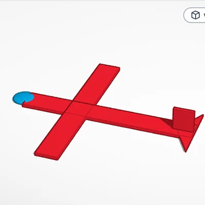 Mô hình máy bay lượn (glider) đơn giản cho in 3D giải trí