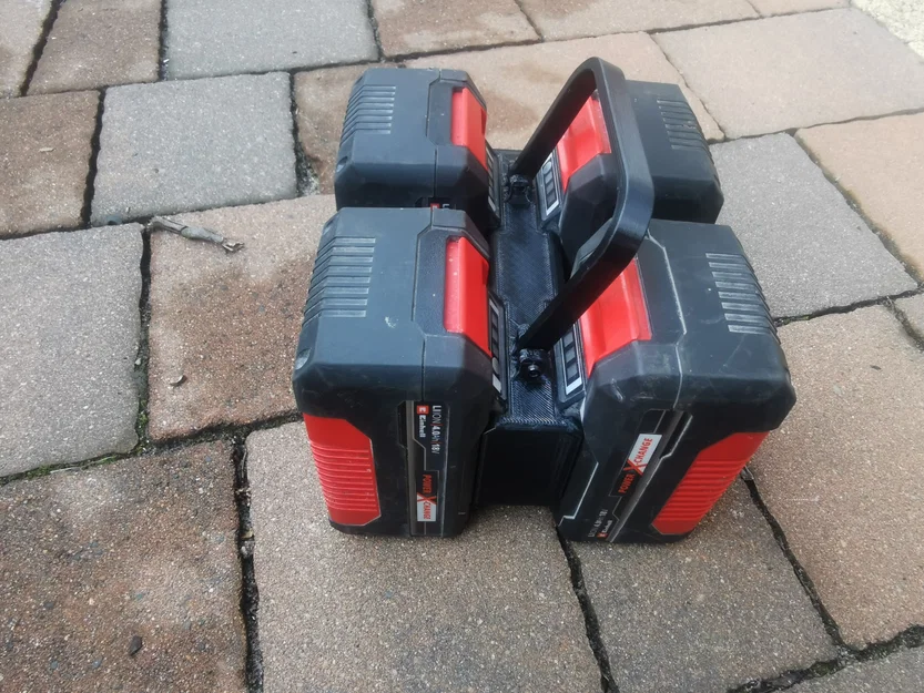 Giá treo pin Einhell cho 4 pin 18V PXC, PXC+ - Image 1