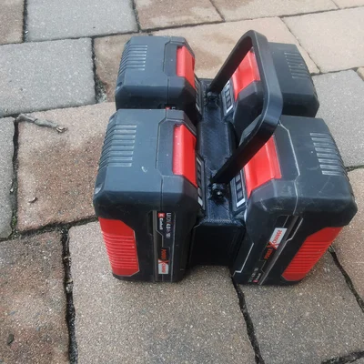 Giá treo pin Einhell cho 4 pin 18V PXC, PXC+