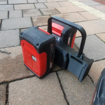 Giá treo pin Einhell cho 4 pin 18V PXC, PXC+