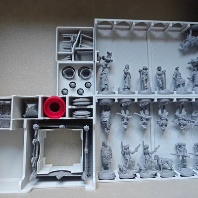 Khay 3D Organizer cho Robinson Crusoe: Collectors Edition (Gamefound)