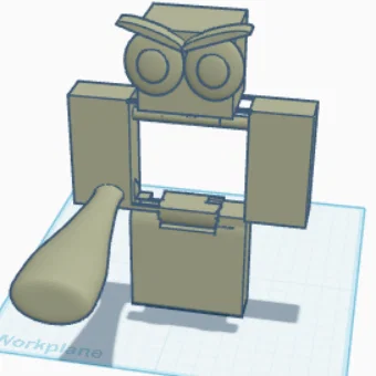 Mô hình nhân vật hành động Triple T độc đáo cho máy in 3D
