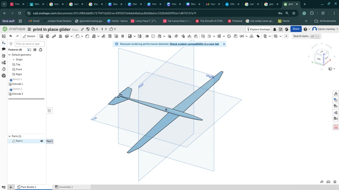 Mô hình máy bay lượn Print in Place đơn giản cho người mới - Image 1