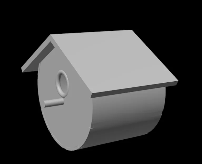 Mô hình Nhà Chim Nhỏ (Birdhouse) In 3D Độc Đáo Dễ Lắp Ráp - Image 1