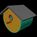 Mô hình Nhà Chim Nhỏ (Birdhouse) In 3D Độc Đáo Dễ Lắp Ráp - Thumbnail 3