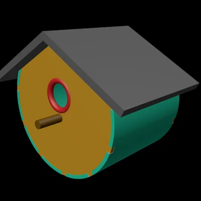 Mô hình Nhà Chim Nhỏ (Birdhouse) In 3D Độc Đáo Dễ Lắp Ráp