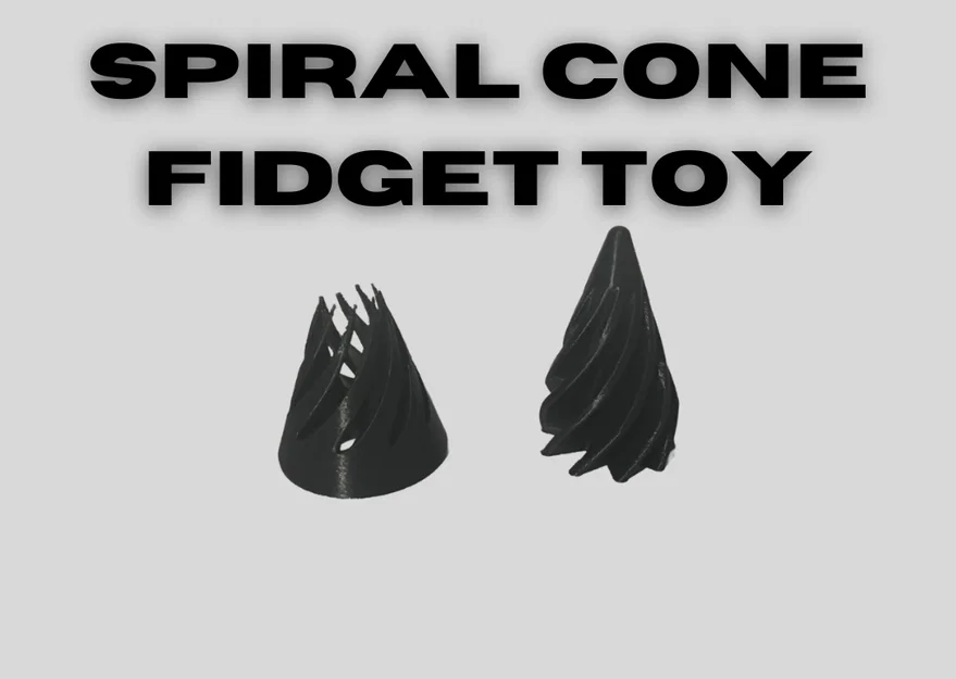 Mô hình đồ chơi Spiral Cone Fidget độc đáo, in 3D dễ dàng - Image 1