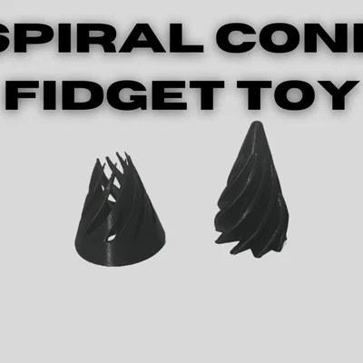 Mô hình đồ chơi Spiral Cone Fidget độc đáo, in 3D dễ dàng